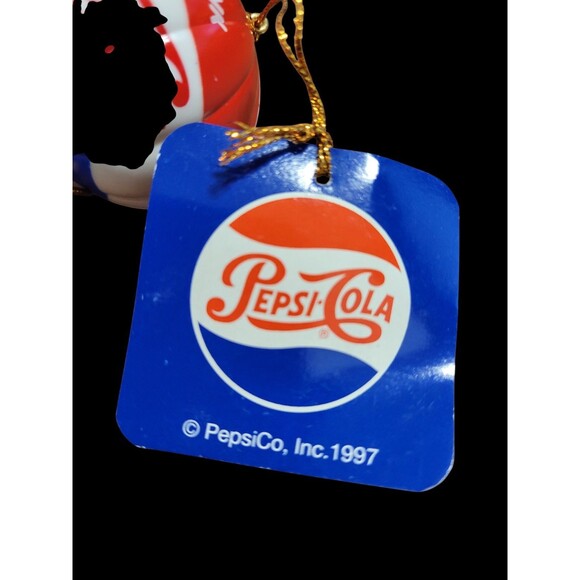 Pepsi Cola Santa Hot Air Balloon Christmas Ornament w/Box 1997 Matrix - Picture 6 of 12